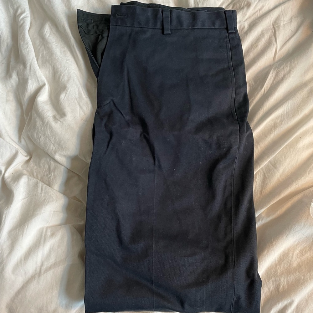 Navy Brooks Brothers Clark Chinos (36x34)